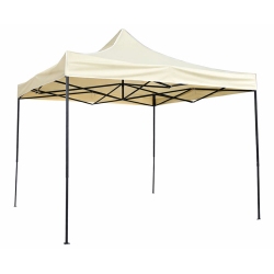 Κιόσκι μεταλλικό-υφασμάτινο μπεζ 3x3.2m Ankor 851560