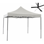 Κιόσκι ενισχυμένο μεταλλικό-υφασμάτινο εκρού 3x3.2m Ankor 851577