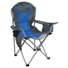 Καρέκλα παραλίας-camping μεταλλική γκρι-μπλε 90x60x113εκ Ankor 851331