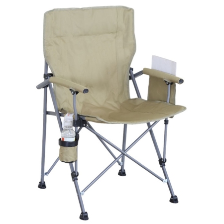 Καρέκλα παραλίας-camping μεταλλική μπεζ-χακί 54x44x91εκ Ankor 852819
