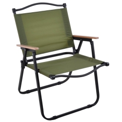 Καρέκλα παραλίας μεταλλική λαδί-μαύρο 54x53x78εκ Ankor 851324