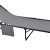 Ξαπλώστρα μεταλλική γκρι 190x60x35εκ Ankor 851416