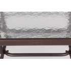 Τραπέζι κήπου μεταλλικό 100x65εκ καφέ TAB-10065BR EPAM