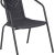 Πολυθρόνα κήπου μεταλλική Rattan γκρι 55x59x73εκ EPAM CH-4040-GR
