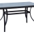 Τραπέζι κήπου μεταλλικό Rattan wicker ανθρακί 130x80x72εκ Woodwell Ε-00007230