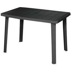Τραπέζι πλαστικό 105x70εκ Ανθρακί με αποσπώμενα πόδια Miltoplast  903