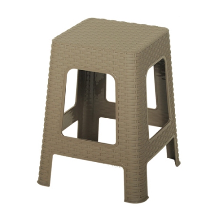 Σκαμπώ πλαστικό Rattan 45εκ καραμέλα Miltoplast 3200-K