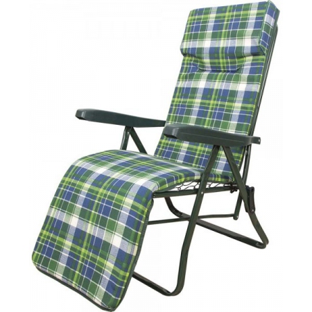 Πολυθρόνα-relax 6 θέσεων καρώ πράσινο/μπλε Escape 15535