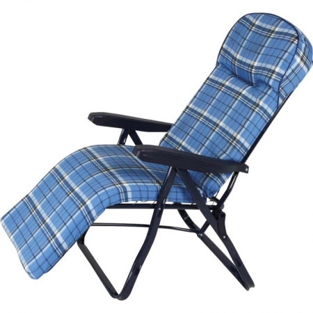 Πολυθρόνα-Relax Πολλαπλών Θέσεων Mπλε καρώ Escape 15742