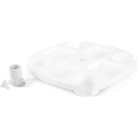 Βάση αναψυκτικών για ομπρέλα πλαστικό λευκό 43x43εκ Escape 12087