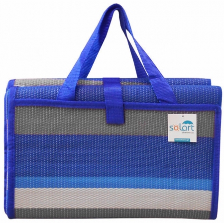 Ψάθα παραλίας μπλε-γκρι 90x180εκ Solart 1685
