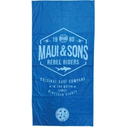 Πετσέτα θαλάσσης microfiber μπλε 90x180εκ Maui 4951