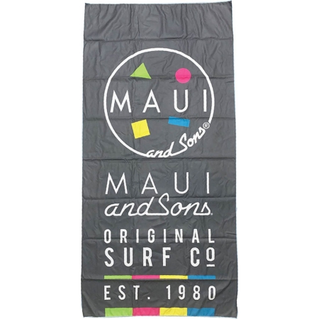 Πετσέτα θαλάσσης microfiber γκρι 90x180εκ Maui 4952