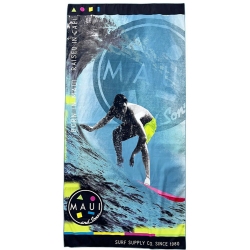 Πετσέτα θαλάσσης microfiber μπλε 90x180εκ Maui  4954