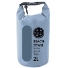 Πετσέτα θαλάσσης microfiber Palm trees γκρι μπλε 90x180εκ Maui 4955