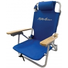 Καρέκλα παραλίας αλουμινίου πτυσσόμενη μπλε ρούα 61x63x78εκ Maui 2621