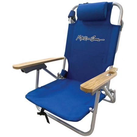 Καρέκλα παραλίας αλουμινίου πτυσσόμενη μπλε ρούα 61x63x78εκ Maui 2621