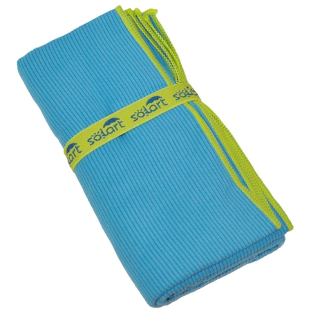 Πετσέτα θαλάσσης microfiber γαλάζιο-lime 75x150εκ Solart 4964