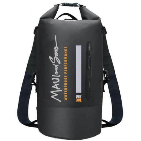 Σακίδιο πλάτης αδιάβροχο μαύρο 30Lt 32x16x70εκ Maui 2703