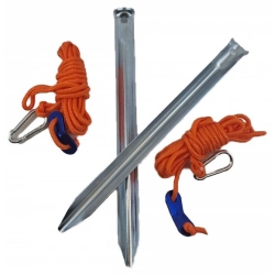 Πάσσαλοι ανοξείδωτοι και σχοινάκια σετ 2 τεμαχίων Solart 2517