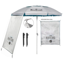 Ομπρέλα θαλάσσης fiberglass με σκίαστρο Royal blue 2.20m Maui 1981