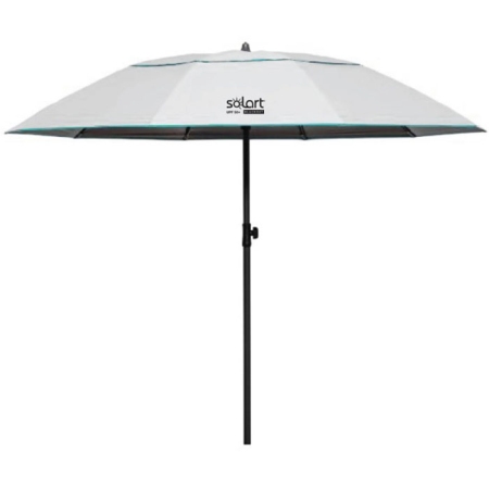 Ομπρέλα θαλάσσης fiberglass Black out λευκή 2.10m Solart 1916