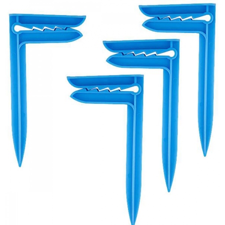 Κλιπς άμμου για πετσέτα θαλάσσης σετ 4 τεμαχίων πλαστικό 7.5x3x15εκ Summertiempo 42-3046