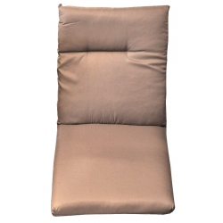 Μαξιλάρι καρέκλας υφασμάτινο καφέ 49x100εκ Sinialo 92-C210ABRPL
