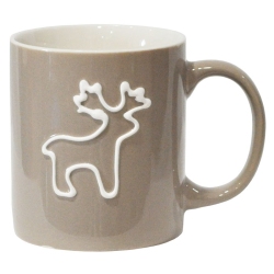 Κούπα πορσελάνης Τάρανδος μπεζ 350cc Kostopoulos 30.53009