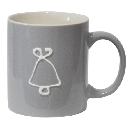 Κούπα πορσελάνης Καμπάνα γκρι 350cc Kostopoulos 30.53009