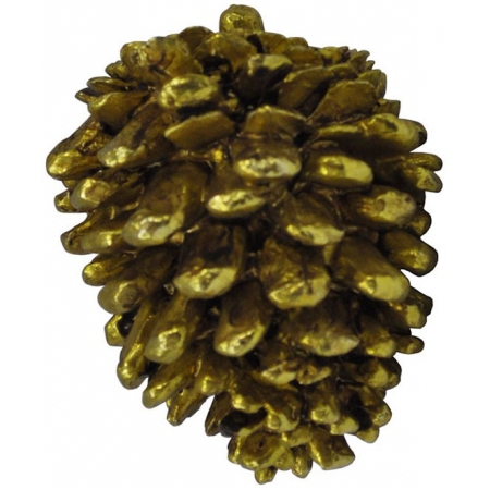 Κουκουνάρι διακοσμητικό πολυρεσίνης χρυσό 7x9εκ Espiel ID120A