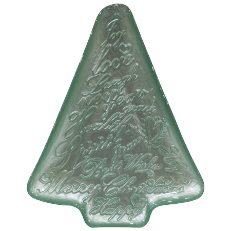 Πιατέλα γυάλινη Έλατο τιρκουάζ 22x29x2εκ Espiel AD287