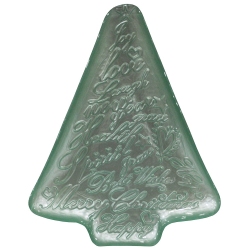 Πιατέλα γυάλινη Έλατο τιρκουάζ 15x20x2.5εκ Espiel AD287S