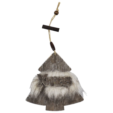 Κρεμαστό διακοσμητικό ξύλινο Δέντρο γκρι 12.5x0.5x26εκ EPAM 04.DRS103334