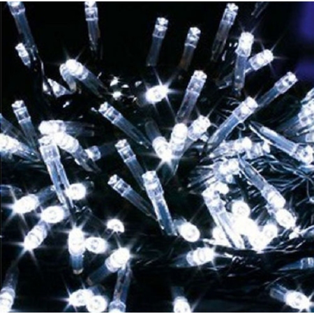 100 λαμπάκια Led σε σειρά επεκτεινόμενα ψυχρό φως 8m TnS XLALED100W-GW/31V