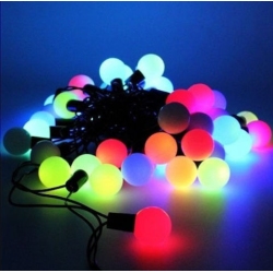 100 λαμπάκια Led σε σειρά με προγράμματα Μπάλα πολύχρωμο φως 13m TnS XLBALLL100-BM/31V