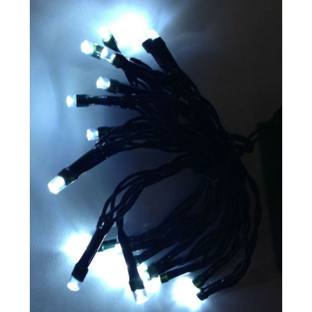 40 λαμπάκια Led μπαταρίας σε σειρά ψυχρό φως 4.4m TnS XLALED40-GW