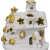 Κηροπήγιο κεραμικό Εκκλησία λευκό-χρυσό 11.5x10x14εκ Pol 7112009