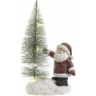 Δεντράκι διακοσμητικό με Άγιο Βασίλη 19εκ Inart 2-70-044-0009