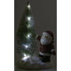 Δεντράκι διακοσμητικό με Άγιο Βασίλη 19εκ Inart 2-70-044-0009