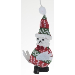 Χριστουγεννιάτικα στολίδια σετ 2 τεμαχίων Χιονάνθρωπος 15εκ Inart 2-70-675-0292