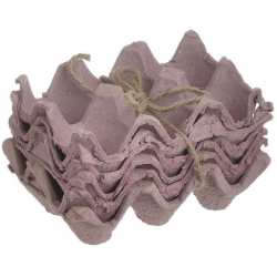 Αυγοθήκες χάρτινες σετ 6 τεμαχίων ροζ 15εκ Inart 1-70-530-0024