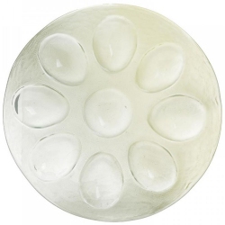 Πιατέλα-αυγοθήκη γυάλινη πράσινη 23.5x2εκ Click 1-60-185-0003