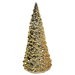 Δέντρο διακοσμητικό κεραμικό χρυσό 5.5x12εκ Δωρόσημο 15409