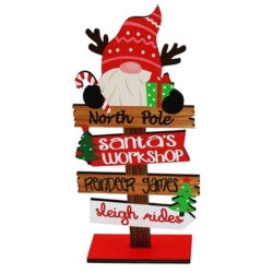 Διακοσμητικό ξύλινο Αγ.Βασίλης 11x4x22.5εκ Δωρόσημο 16758