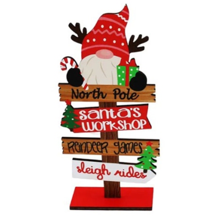 Διακοσμητικό ξύλινο Αγ.Βασίλης 11x4x22.5εκ Δωρόσημο 16758