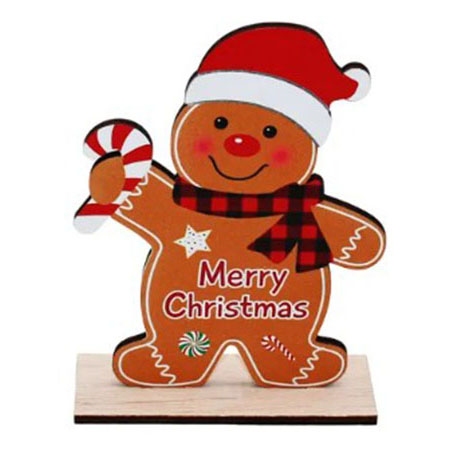 Διακοσμητικό ξύλινο Gingerbread man 11x4x15εκ Δωρόσημο 16762
