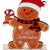 Διακοσμητικό ξύλινο Gingerbread man 11x4x15εκ Δωρόσημο 16762