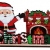 Διακοσμητικό ξύλινο Christmas κόκκινο 16.5x4x11εκ Δωρόσημο 16760