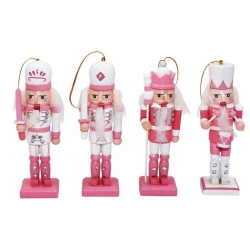 Χριστουγεννιάτικα στολίδια σετ 4 τεμαχίων Καρυοθραύστης 4x4x12.5εκ Δωρόσημο 16916